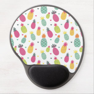 Fun Bright Tropical Pineapple Gel Mouse Pad