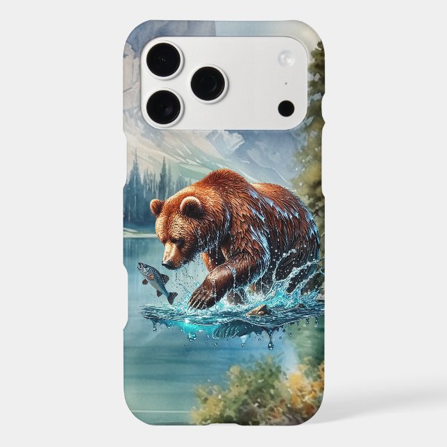 Fun Brown bear lovers  iPhone Case (Back)