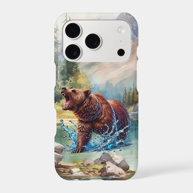 Fun Brown bear lovers  iPhone Case (Back)