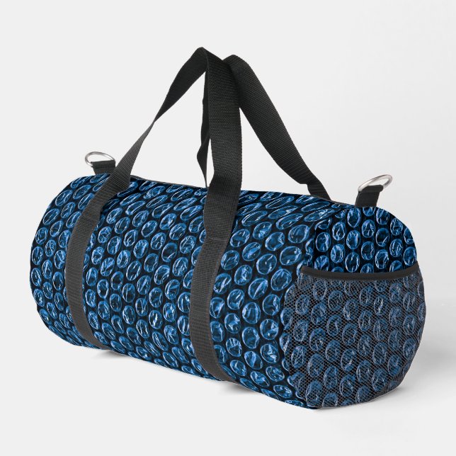 FUN Bubble Wrap Blue Duffle Bag (Right Corner)
