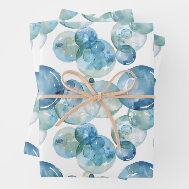 Fun Bubbles Wrapping Paper Sheets (In situ)
