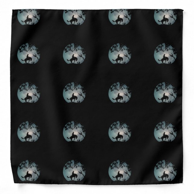 Fun Bucking Horse Rodeo Bandana (Front)