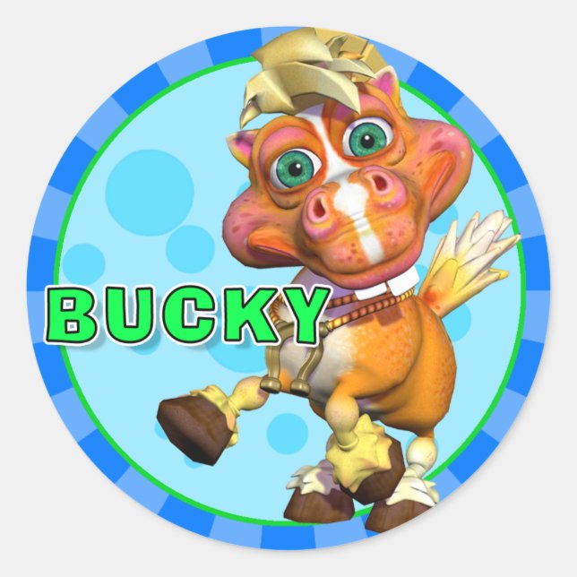 Fun Bucky Stickers (Front)