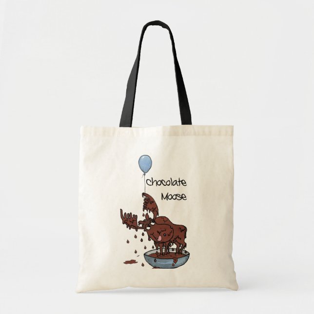 Fun Budget Tote Bag, Chocolate Moose Bag (Front)