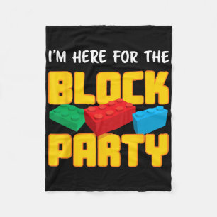 Fun Building Blocks Block Party Pre-k Men Women Ki Fleece Blanket