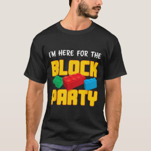 Fun Building Blocks Block Party Pre-k Men Women Ki T-Shirt