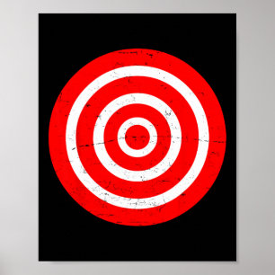 Fun Bullseye Target Bulls Eye Prank Gift-archery T Poster