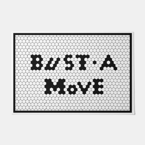 Fun Bust A Move Dance Tile Doormat