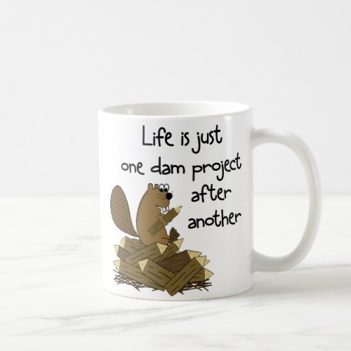 Fun Busy Beaver Dam DIY Home or Office Gift Tea or Coffee Mug