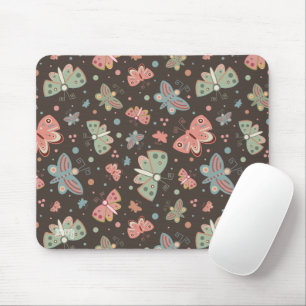 Fun Butterflies Pattern Inspirivity Mouse Pad