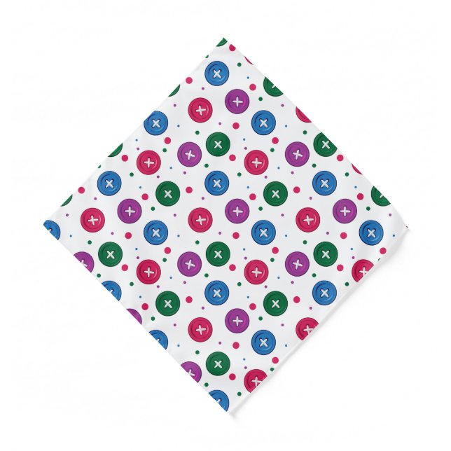 Fun Buttons & Dots Bandana (Front)