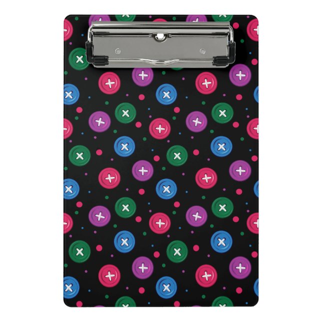 Fun Buttons & Dots Mini Clipboard (Front)