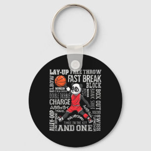 Fun Bysketbyll Boys Girls Cute Panda Gifts Kids Keychain