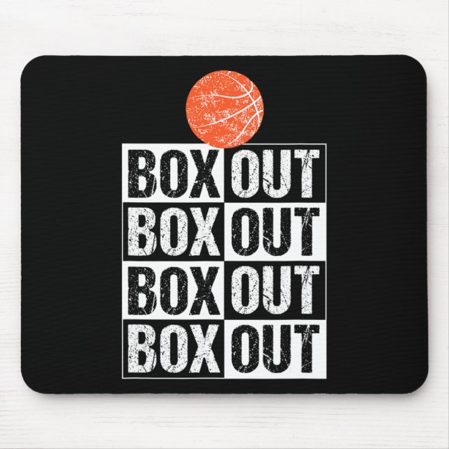 Fun Bysketbyll Coach Gift Box Out Saying  Mouse Pad (Front)