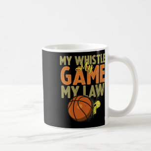Fun Bysketbyll Referee Quotes Gift I Hoops Ref 1 Coffee Mug