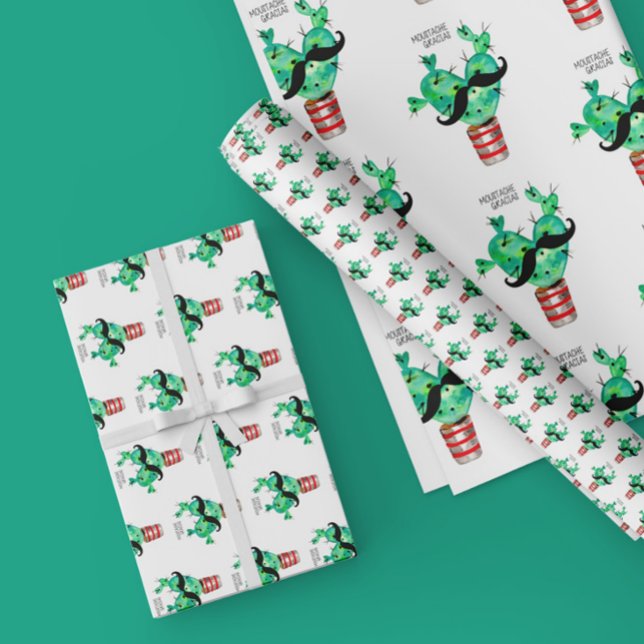 Fun Cactus Heart Thank You Tissue Paper (Creator Uploaded)