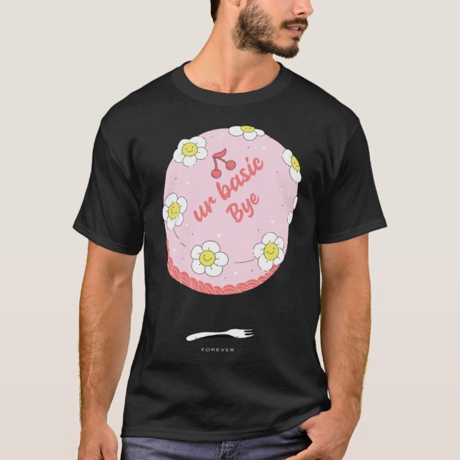 Fun Cake  Idea Farewell Colleague Employee Appreci T-Shirt (Front)