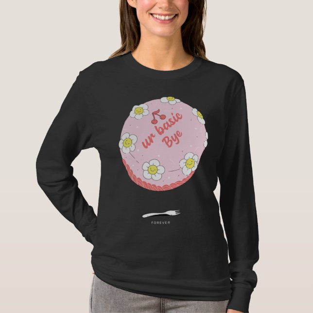 Fun Cake  Idea Farewell Colleague Employee Appreci T-Shirt (Front)
