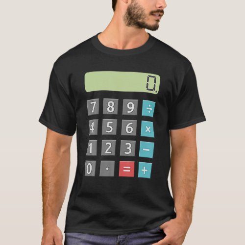 Fun Calculator Easy Lazy Math Halloween Costume Ap T_Shirt