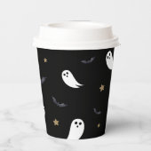 Fun Caldron Witches Brew Halloween Party Black Paper Cups (Back)