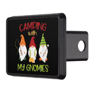 Fun Camping with my gnomies word art  Hitch Cover