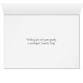 Fun Canada Day Design With Moose In Mountie Hat Cards (Inside Horizontal (Bottom))