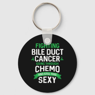Fun Cancer Fighter Bile Duct Cancer Patient Chemo Keychain