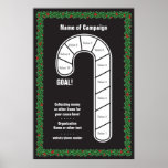 Fun Candy Cane Goal Poster at Zazzle