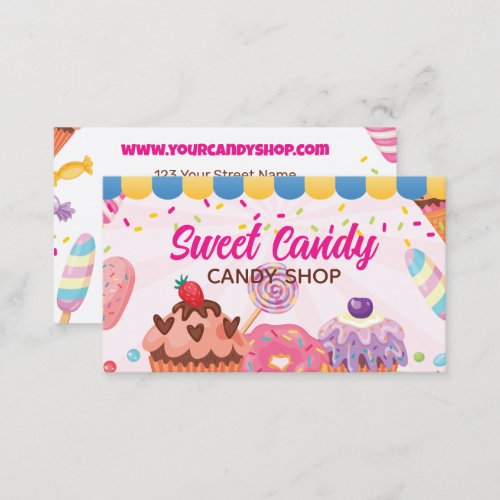 Fun Candy Shop Business Card