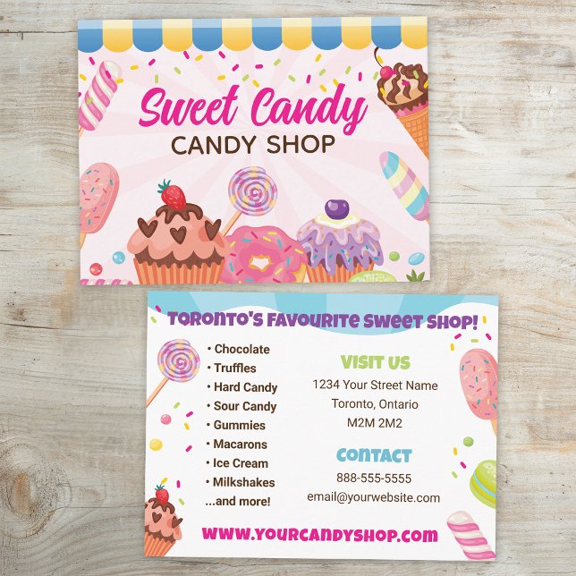 Fun Candy Shop Flyer Postcard (Creator Uploaded)