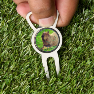 Fun Capybara Divot Tool Bottle Opener with Marker