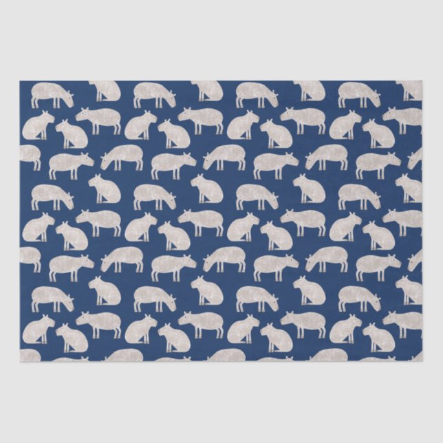 Fun Capybara Tissue Paper (Front)