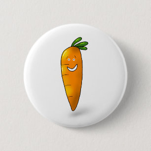 Fun carrot badge button