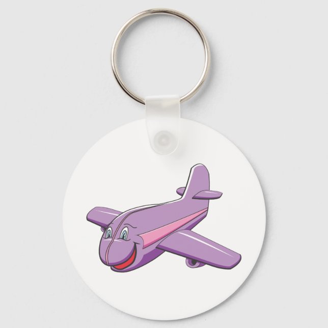 Fun Cartoon airplane Keychain (Front)