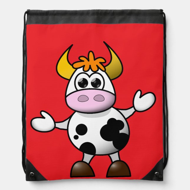Fun Cartoon Cow Backpack (Front)