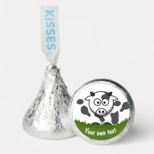 Fun Cartoon Cow Custom Kids Farm Party Hershey®'s Kisses®