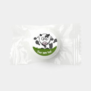 Fun Cartoon Cow Custom Kids Farm Party Life Saver® Mints