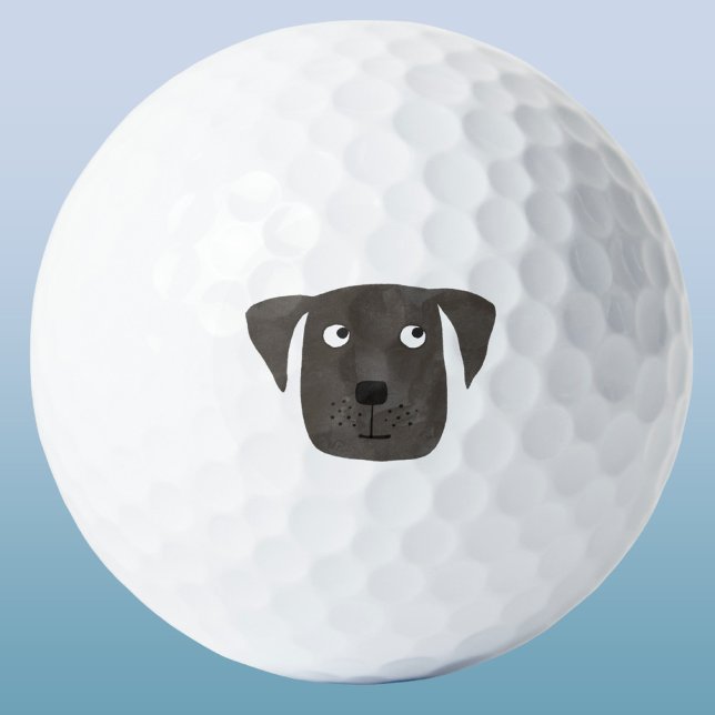 Fun Cartoon Dog Golf Balls (Fun cartoon dog golf balls for pet and animal lovers)