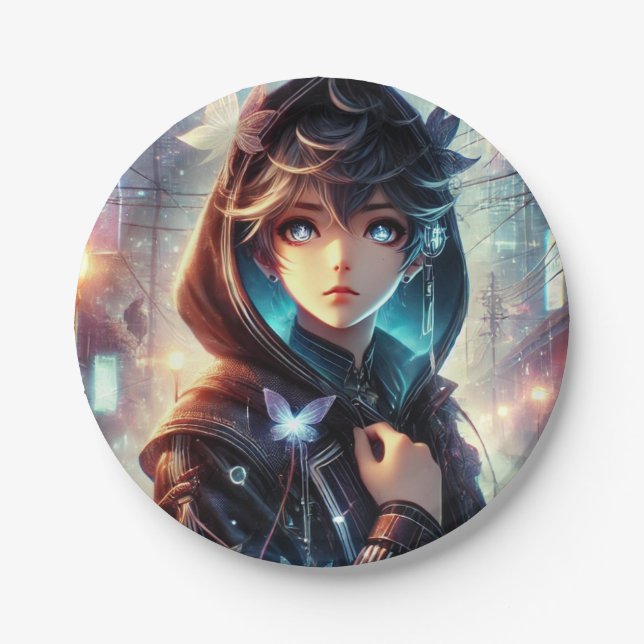 Fun cartoon images  paper plates (Front)