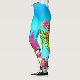 Fun cartoon legging with fish
