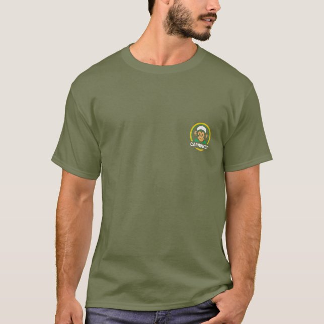 Fun Cartoon Monkey Graphic Tee (Front)