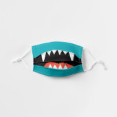 FUN CARTOON MONSTER MOUTH | FACE MASK (Front, Unfolded)