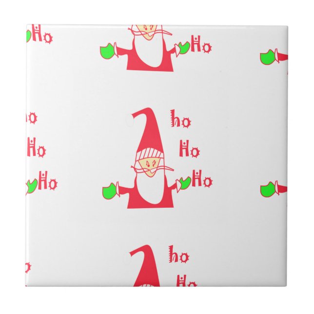  Fun Cartoon Mouse Santa Collection. Tile (Front)