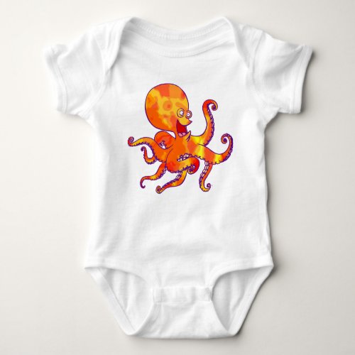 Fun Cartoon Octopus Baby Clothing Baby Bodysuit