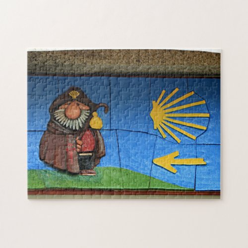 Fun cartoon of St James Santiago El Camino Jigsaw Puzzle