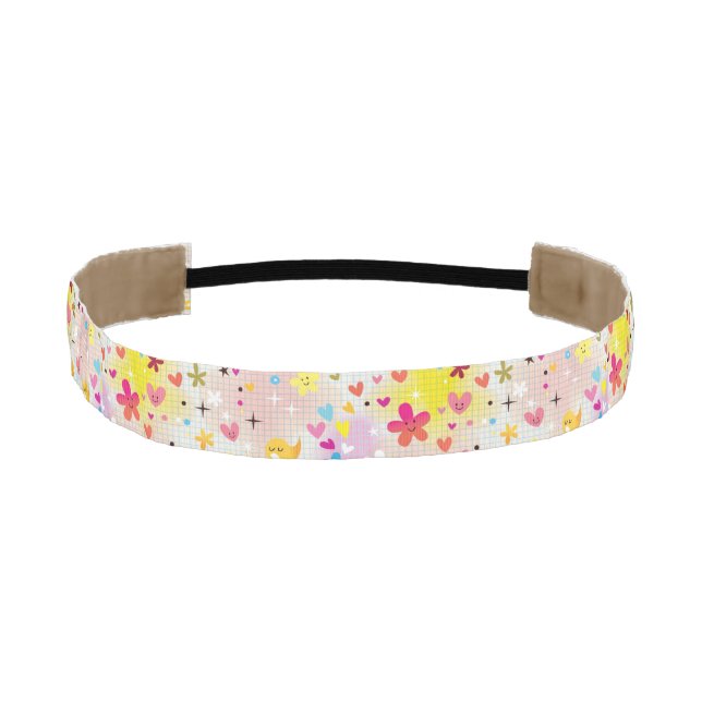 fun cartoon pattern athletic headband (Front)