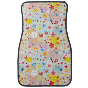 fun cartoon pattern car mat