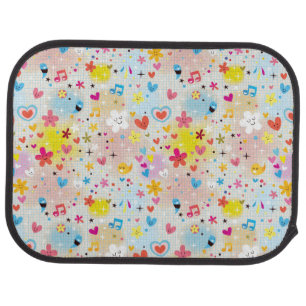 fun cartoon pattern car mat