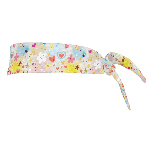 fun cartoon pattern tie headband (Rotate 90)