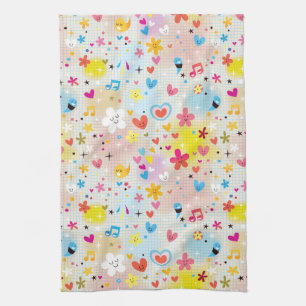 fun cartoon pattern towel